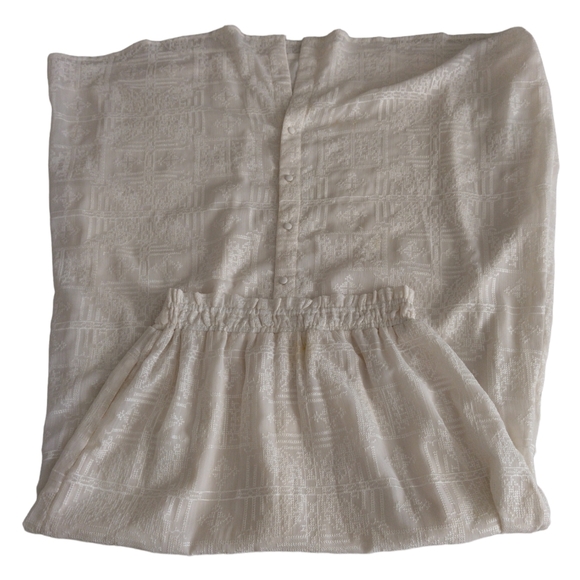 Tularosa Medium Cream Needle Point Midi Skirt - Picture 3 of 17